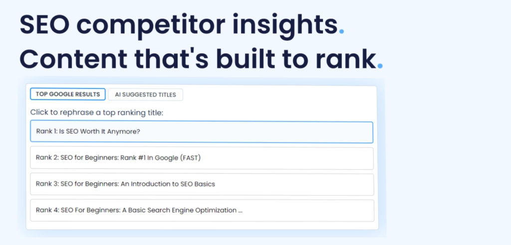 Shopia Lifetime Deal SEO competitor insights