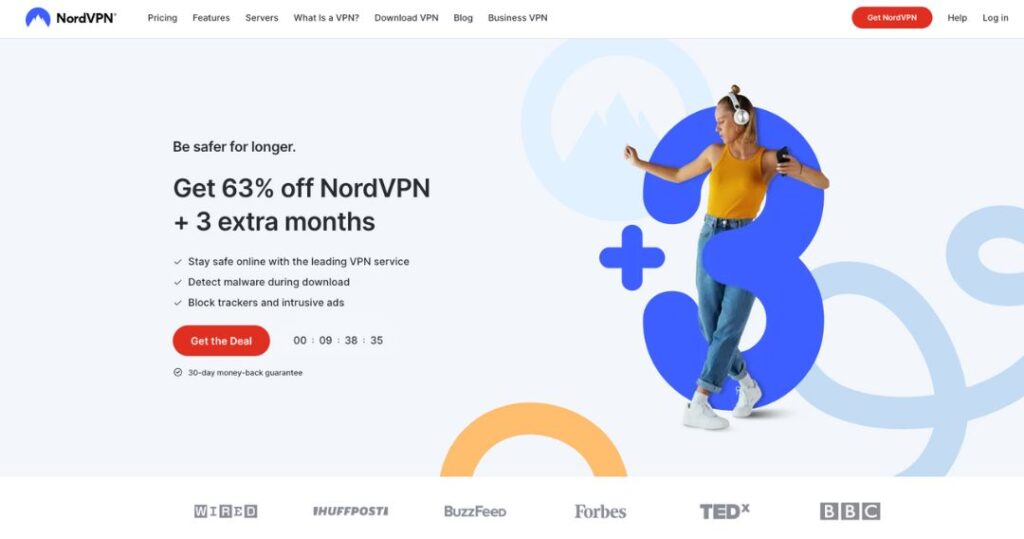 nordvpn home page